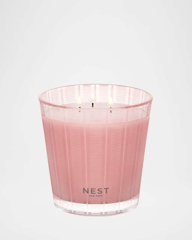 Himalayan Salt Rosewater 3 Wick Candle, 21.2 oz.